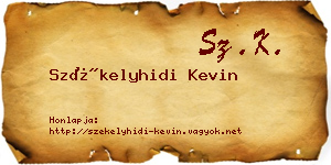 Székelyhidi Kevin névjegykártya